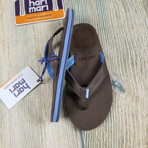 New HARI MARI leather flip flops